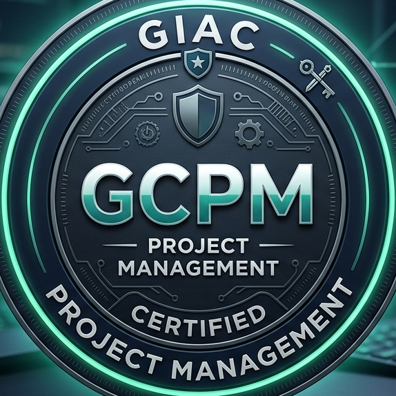 GCPM (GIAC Certified Project Manager) credential badge issued by GIAC