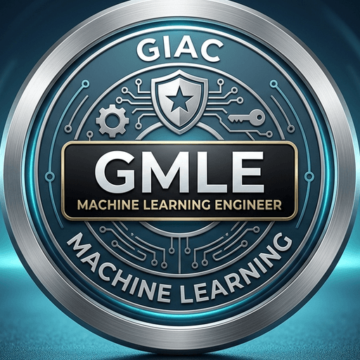 GMLE (GIAC Machine Learning Engineer) credential badge issued by GIAC
