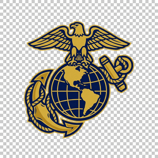 United States Marine Corps emblem — the eagle, globe, and anchor